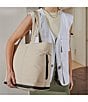 CalPak Luka Expandable Laptop Tote, Color:Oatmeal - Image 4