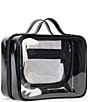 CalPak Medium Clear Cosmetics Case, Color:Glazed Black - Image 1