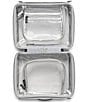 CalPak Medium Clear Cosmetics Case, Color:Silver - Image 3