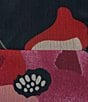 Color:Indigo Multi - Image 3 - 3/4 Sleeve V-Neck Floral Chiffon Faux Wrap Midi Dress