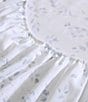 Calvin Klein Airy Botanical 300-Thread Count Sateen Sheet Set, Color:Pale Blue - Image 4