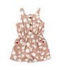 Color:Assorted - Image 1 - Baby Girls 9-24 Months Sleeveless Printed Muslin Romper