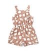 Color:Assorted - Image 2 - Baby Girls 9-24 Months Sleeveless Printed Muslin Romper