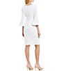 Calvin Klein 3/4 Bell Sleeve Boat Neck Sheath Dress | Dillard's