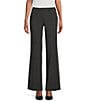 Color:Charcoal - Image 1 - Classic Fit Trouser Leg Stretch Luxe Pants