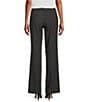 Color:Charcoal - Image 2 - Classic Fit Trouser Leg Stretch Luxe Pants