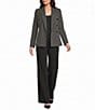 Calvin Klein Coordinating Double Breasted Notch Lapel Neck Long Sleeve Blazer - Image 4