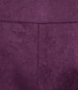 Calvin Klein Coordinating Faux Suede Fit And Flare Skirt, Color:Aubergine - Image 4