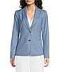 Calvin Klein Coordinating Indigo Twill Peak Lapel 2 Button Jacket - Image 1
