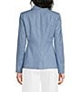 Calvin Klein Coordinating Indigo Twill Peak Lapel 2 Button Jacket - Image 2