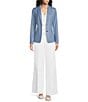 Calvin Klein Coordinating Indigo Twill Peak Lapel 2 Button Jacket - Image 3