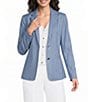 Calvin Klein Coordinating Indigo Twill Peak Lapel 2 Button Jacket - Image 1