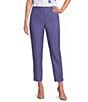 Calvin Klein Coordinating Linen Blend Slim Leg Ankle Pants - Image 1
