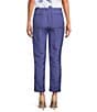 Calvin Klein Coordinating Linen Blend Slim Leg Ankle Pants - Image 2