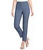 Calvin Klein Coordinating Lux Slim Leg Ankle Pants - Image 1
