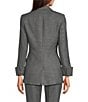 Calvin Klein Coordinating Novelty Textured Notch Collar Long Sleeve Open Front Jacket - Image 2