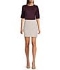 Calvin Klein Coordinating Tweed A-Line Skirt, Color:Hydrangea Multi - Image 5