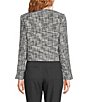 Calvin Klein Coordinating Tweed Crew Neck Long Sleeve Open Front Jacket - Image 2