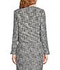 Calvin Klein Coordinating Tweed Crew Neck Long Sleeve Open Front Jacket - Image 2