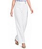 Calvin Klein Cotton Blend Wide Leg Full Length Pants - Image 1