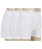 Color:White - Image 1 - Cotton Classic Solid Knit Boxers 3-Pack