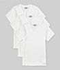 Color:White - Image 1 - Cotton Classic Solid V-Neck T-Shirts 3-Pack