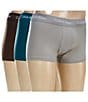 Color:Mulch - Image 1 - Low-Rise Cotton Stretch Solid Trunks 3-Pack