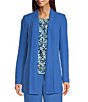 Calvin Klein Crepe De Chine Open Front Long Sleeve Jacket - Image 1