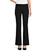 Color:Navy - Image 1 - Curvy Fit Roomy Hip Straight Leg Trouser Pants