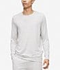 Color:Grey Heather - Image 1 - Eco-Conscious Long-Sleeve Lounge Sweatshirt