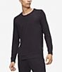 Color:Black - Image 1 - Eco-Conscious Long-Sleeve Lounge Sweatshirt