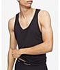 Calvin Klein Eco-Conscious Lounge Tank, Color:Black - Image 3