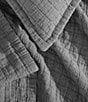 Color:Dark Grey - Image 2 - Essential Garment Washed Cotton Jacquard Coverlet