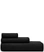Calvin Klein Eternity Solid Cotton Terry 3 Piece Bath Towel Set, Color:Black - Image 1