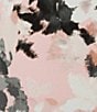 Color:Silver Pink - Image 4 - Floral Print Matte Jersey V-Neck Short Double Flutter Sleeve Top