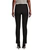 Color:Black - Image 2 - Front Seam Slim Tapered Leg Stretch Twill Ankle Pull-On Pants