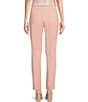 Color:Silver Pink - Image 2 - Front Seam Slim Tapered Leg Stretch Twill Ankle Pull-On Pants