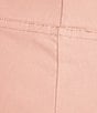 Color:Silver Pink - Image 4 - Front Seam Slim Tapered Leg Stretch Twill Ankle Pull-On Pants
