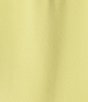 Color:Pear - Image 4 - Georgette Point Collar V-Neck Short Sleeve Ruffled Button Front Top