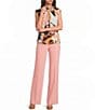 Calvin Klein Georgette Twisted Neck Sleeveless Top - Image 3