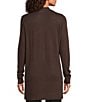 Calvin Klein Knit Collarless Long Sleeve Open Front Cardigan - Image 2