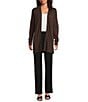 Calvin Klein Knit Collarless Long Sleeve Open Front Cardigan - Image 3