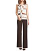Calvin Klein Knit Jersey V-Neck Sleeveless Ruffle Front Top - Image 3