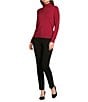 Calvin Klein Knit Mock Neck Long Sleeve Top - Image 3
