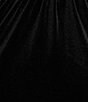 Color:Black - Image 3 - Long Sleeve Mock Neck Velvet Sheath Dress