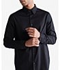 Color:Black Beauty - Image 5 - Long-Sleeve Woven Shirt