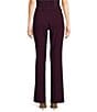 Color:Aubergine - Image 2 - Luxe Modern Fit Button Fly Welt Pocket Pants