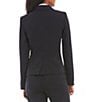 Calvin Klein Luxe Stretch 2 Button Notch Lapel Long Sleeve Blazer & Classic Fit Straight Leg Pants - Image 4