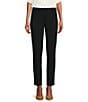 Color:Navy - Image 1 - Luxe Stretch Slim-Leg Pants