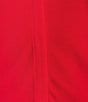 Color:Red - Image 4 - Matte Jersey V-Neck Shoulder Pleat Sleeveless Top